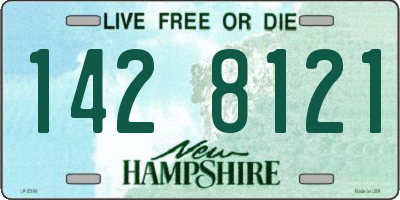 NH license plate 1428121