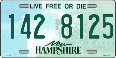 NH license plate 1428125