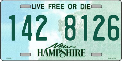 NH license plate 1428126