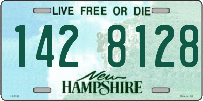 NH license plate 1428128