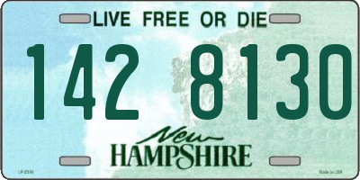 NH license plate 1428130