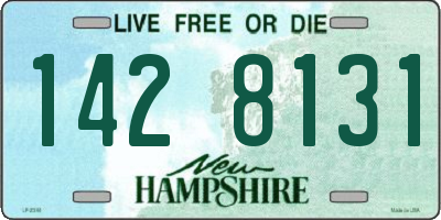 NH license plate 1428131