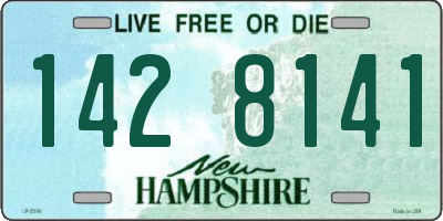 NH license plate 1428141