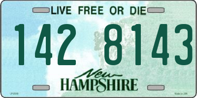 NH license plate 1428143