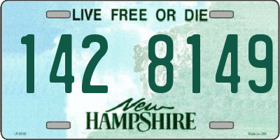 NH license plate 1428149