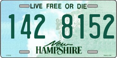 NH license plate 1428152