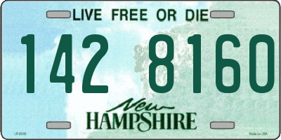 NH license plate 1428160
