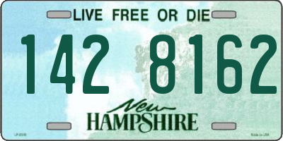 NH license plate 1428162