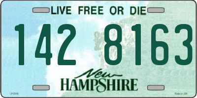 NH license plate 1428163