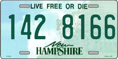 NH license plate 1428166