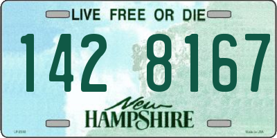 NH license plate 1428167