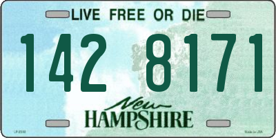 NH license plate 1428171