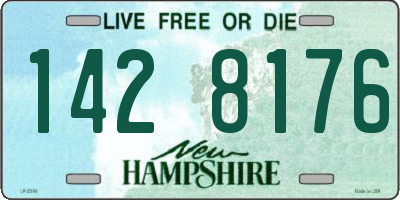 NH license plate 1428176