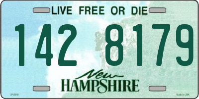 NH license plate 1428179