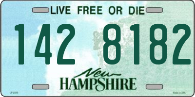 NH license plate 1428182