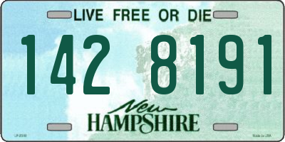 NH license plate 1428191