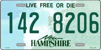 NH license plate 1428206