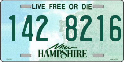 NH license plate 1428216