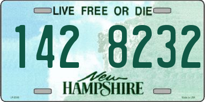 NH license plate 1428232