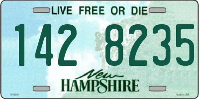 NH license plate 1428235