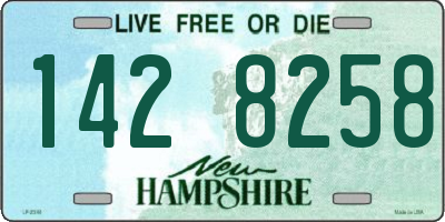 NH license plate 1428258