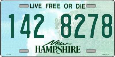 NH license plate 1428278