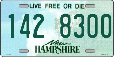 NH license plate 1428300