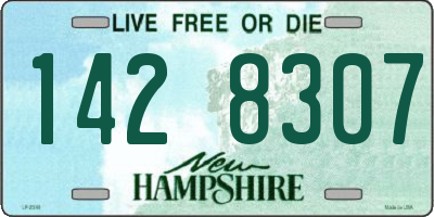 NH license plate 1428307