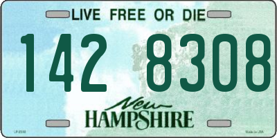 NH license plate 1428308