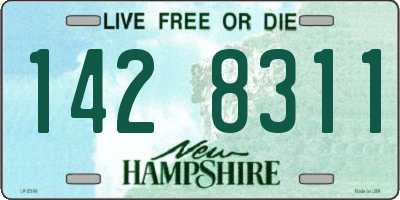NH license plate 1428311