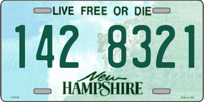 NH license plate 1428321