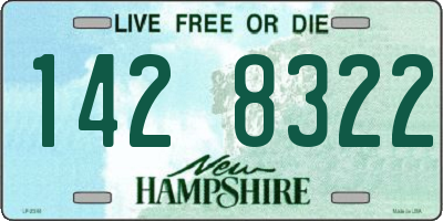 NH license plate 1428322