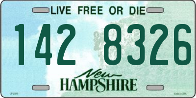 NH license plate 1428326