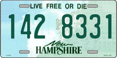 NH license plate 1428331