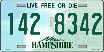 NH license plate 1428342