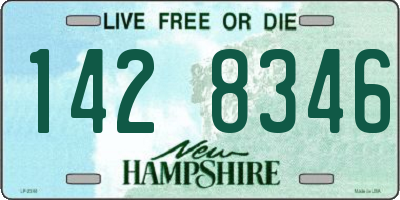 NH license plate 1428346