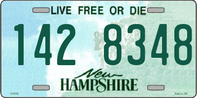 NH license plate 1428348