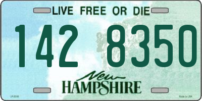 NH license plate 1428350