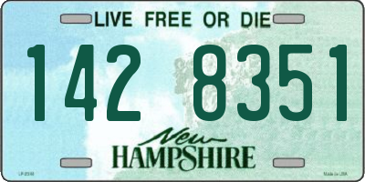 NH license plate 1428351