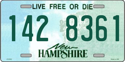 NH license plate 1428361
