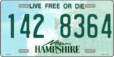 NH license plate 1428364