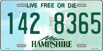 NH license plate 1428365