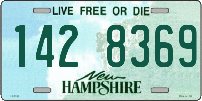 NH license plate 1428369
