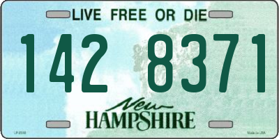 NH license plate 1428371