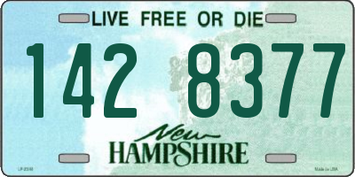 NH license plate 1428377