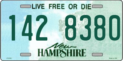 NH license plate 1428380