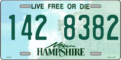 NH license plate 1428382