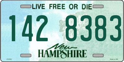 NH license plate 1428383