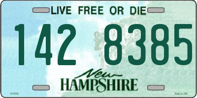 NH license plate 1428385