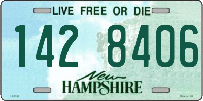 NH license plate 1428406